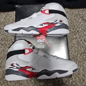 Air Jordan 8 Retro White True Red (2025) Men’s Size 12